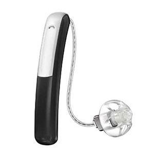 hearing aid device black and white